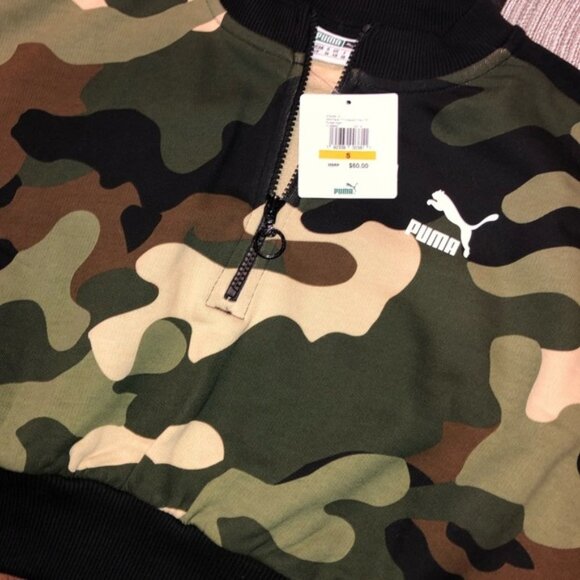 PUMA Camo Print Cropped Top - Picture 5 of 7